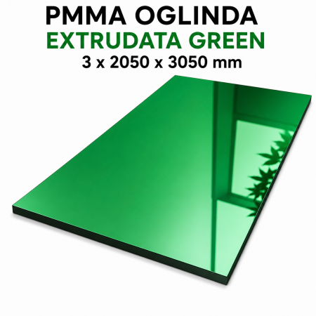 Oglinda acrilica PMMA Green 3 x 2050 x 3050 mm